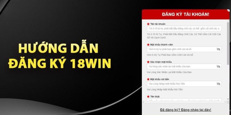 Vào trang web chính thức để đăng ký 18win